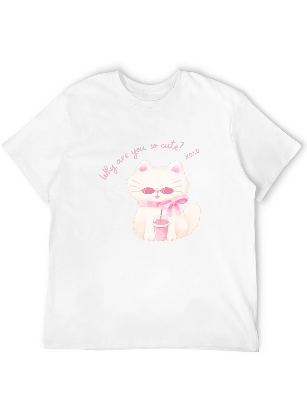 Cute Cartoon Cat T-Shirt