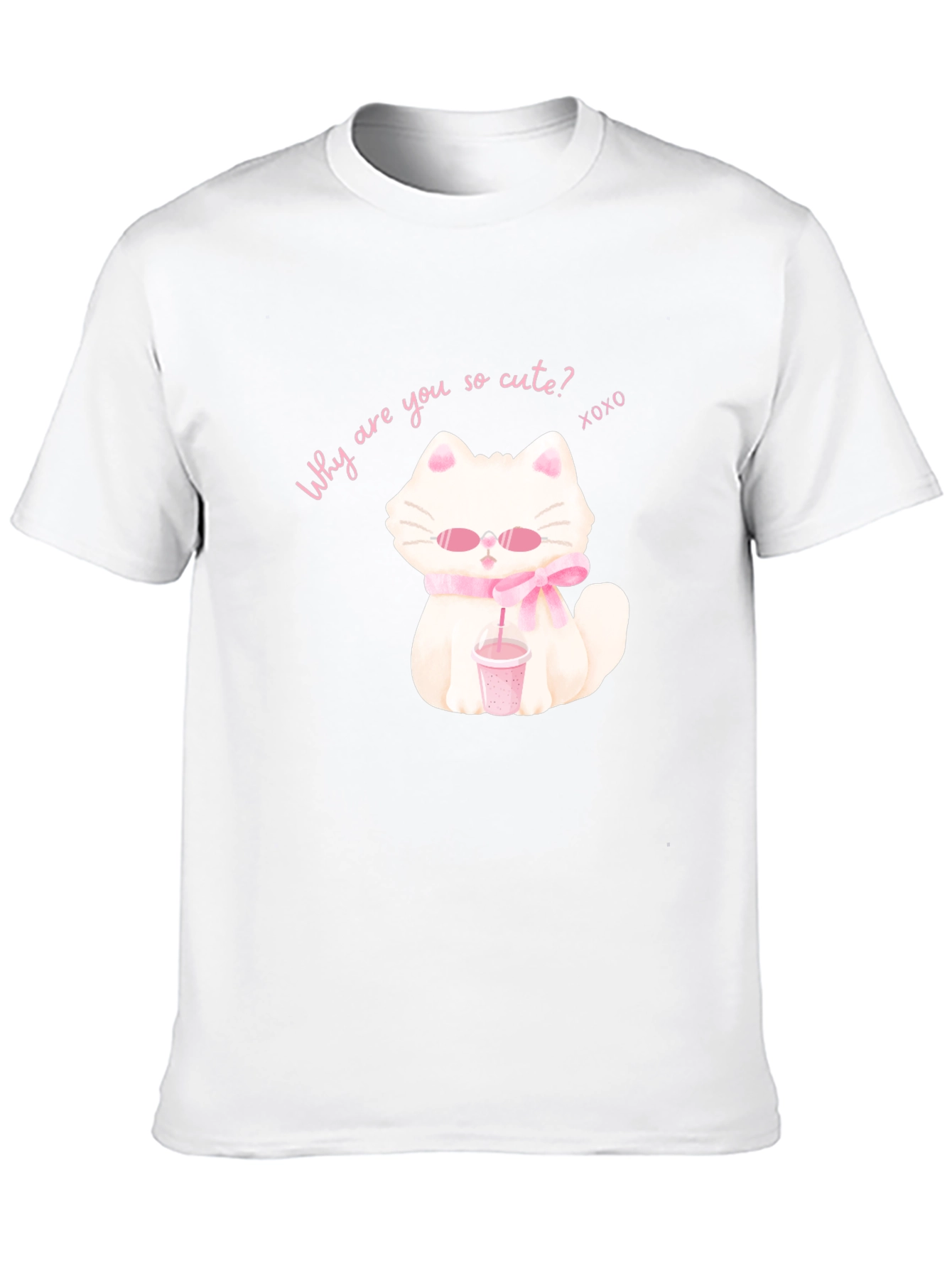 Cute Cartoon Cat T-Shirt
