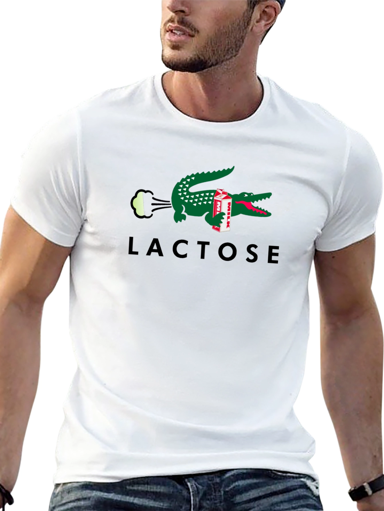 Lacoste Inspired Lactose Funny T-Shirt