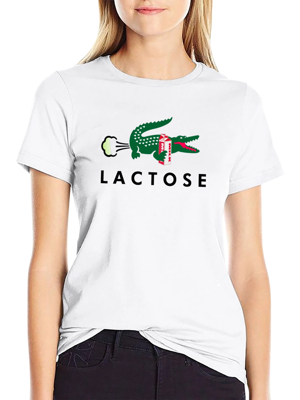 Lacoste Inspired Lactose Funny T-Shirt