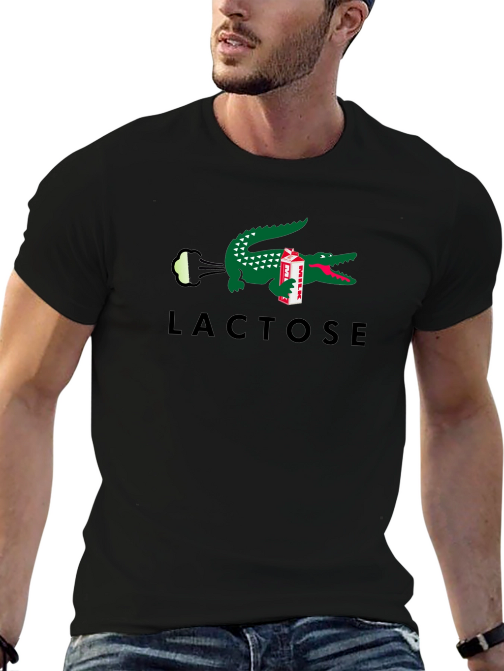 Lacoste Inspired Lactose Funny T-Shirt