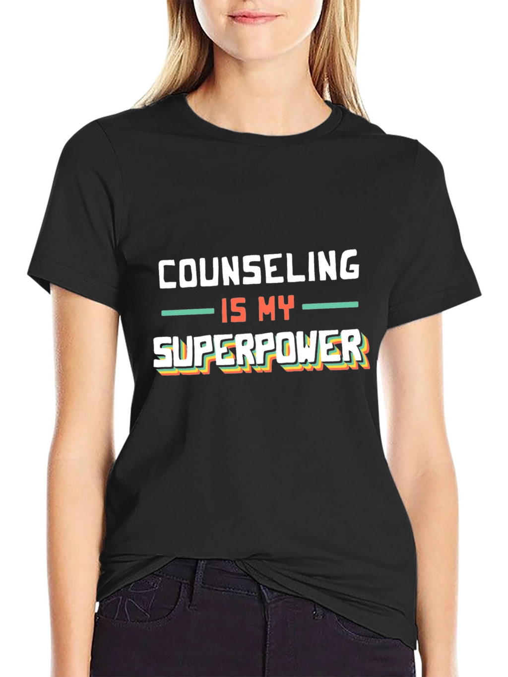 Counseling is My Superpower Graphic T-Shirt
