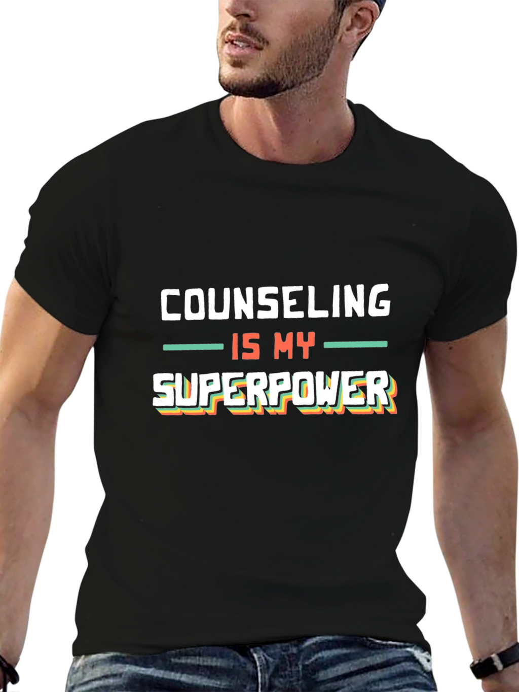 Counseling is My Superpower Graphic T-Shirt