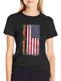 German American Flag Patriotic T-Shirt