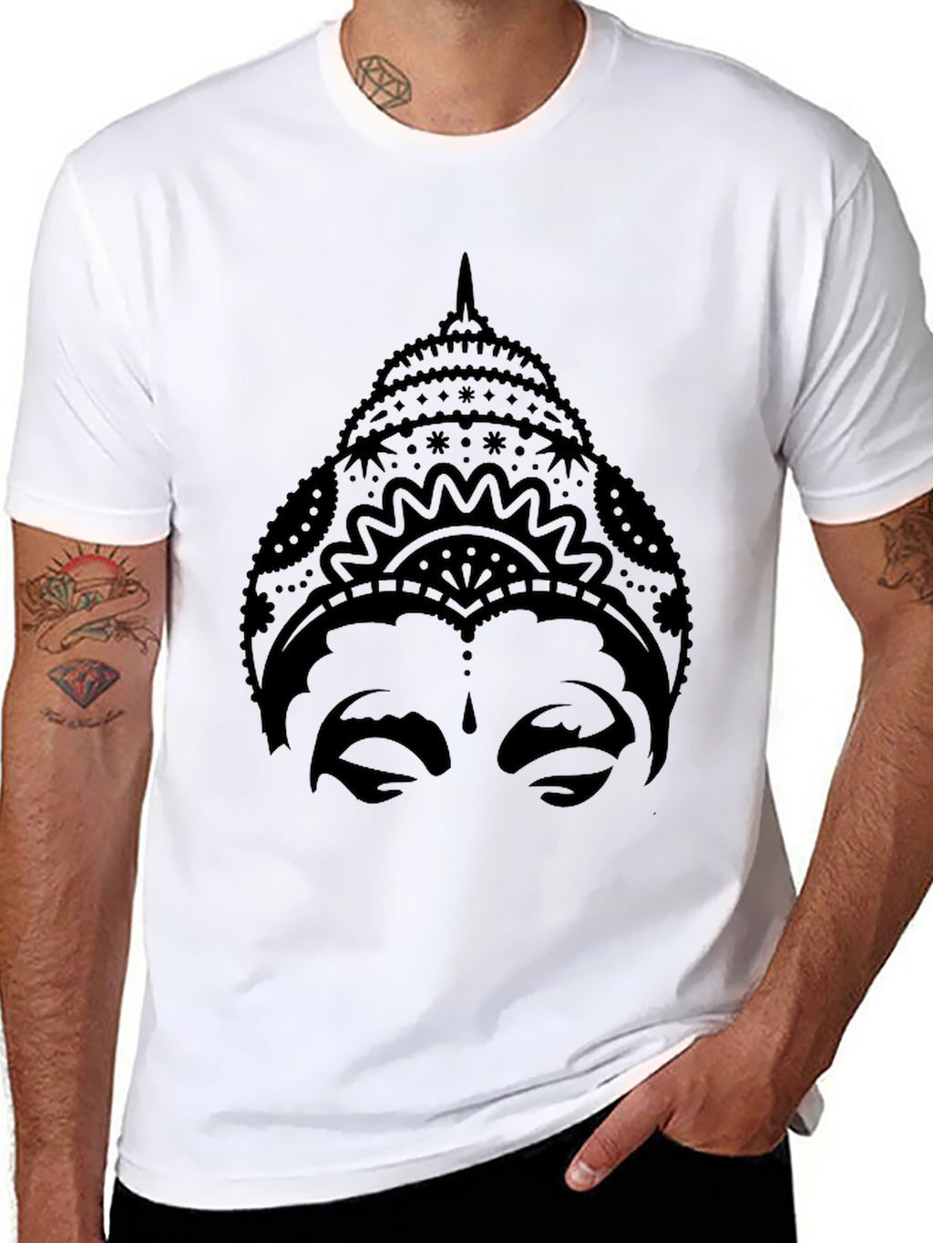 Buddha Graphic Black T-Shirt