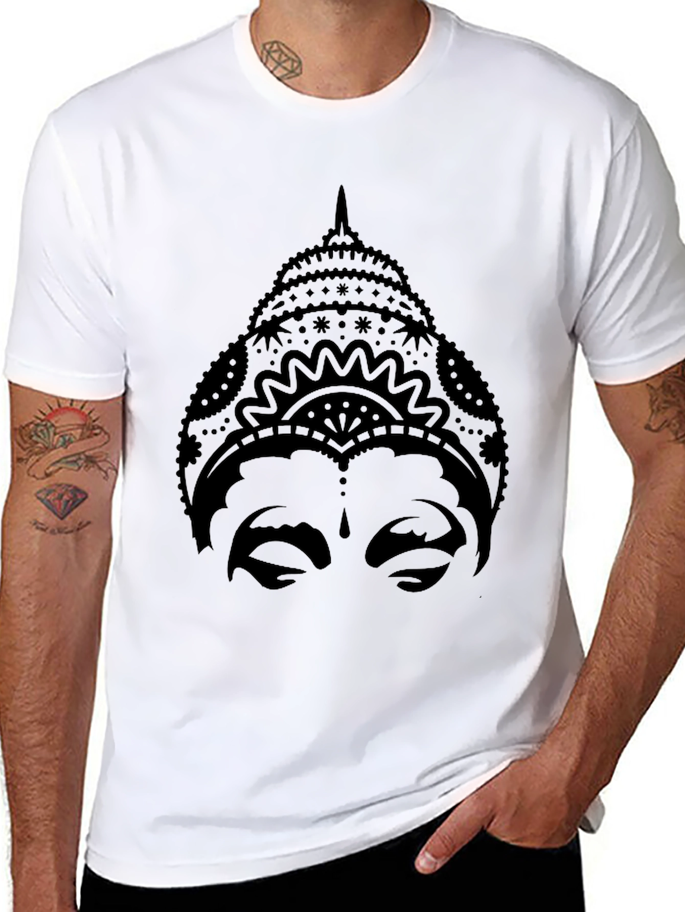 Buddha Graphic Black T-Shirt