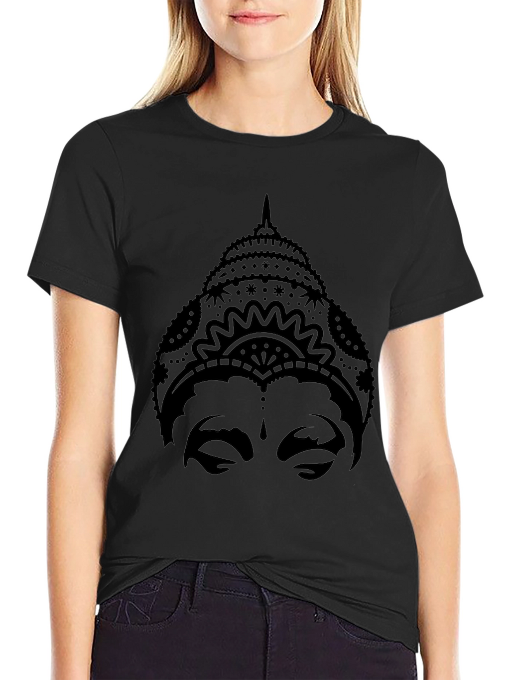 Buddha Graphic Black T-Shirt