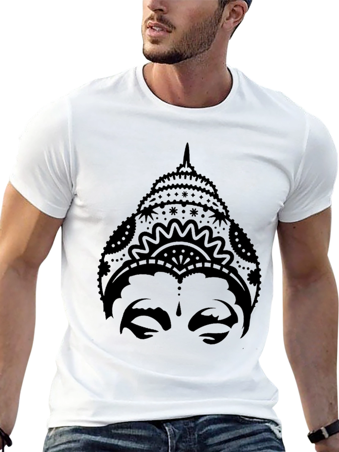 Buddha Graphic Black T-Shirt