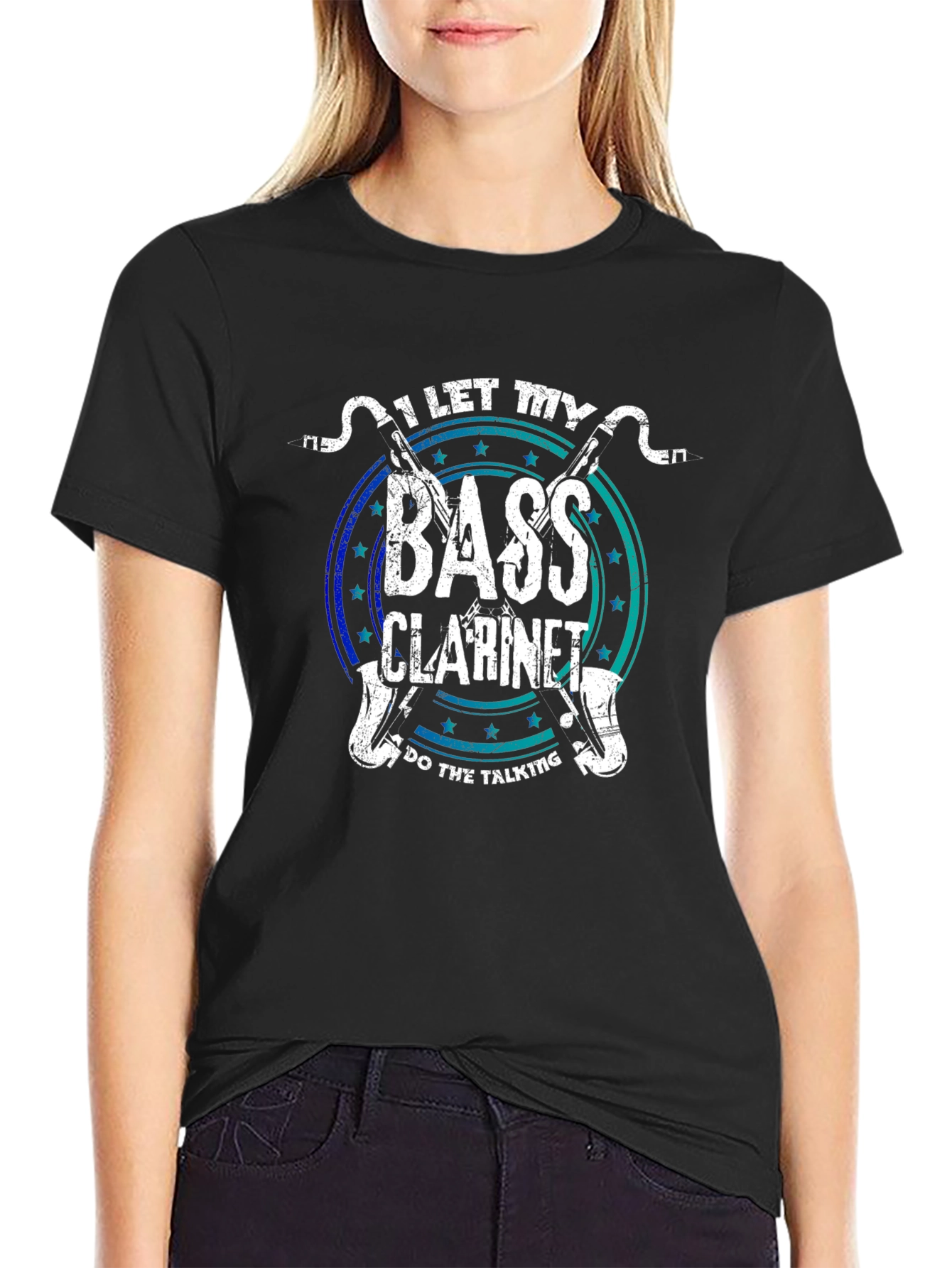 Bass Clarinet T-Shirt - I Let My Bass Do The Talking