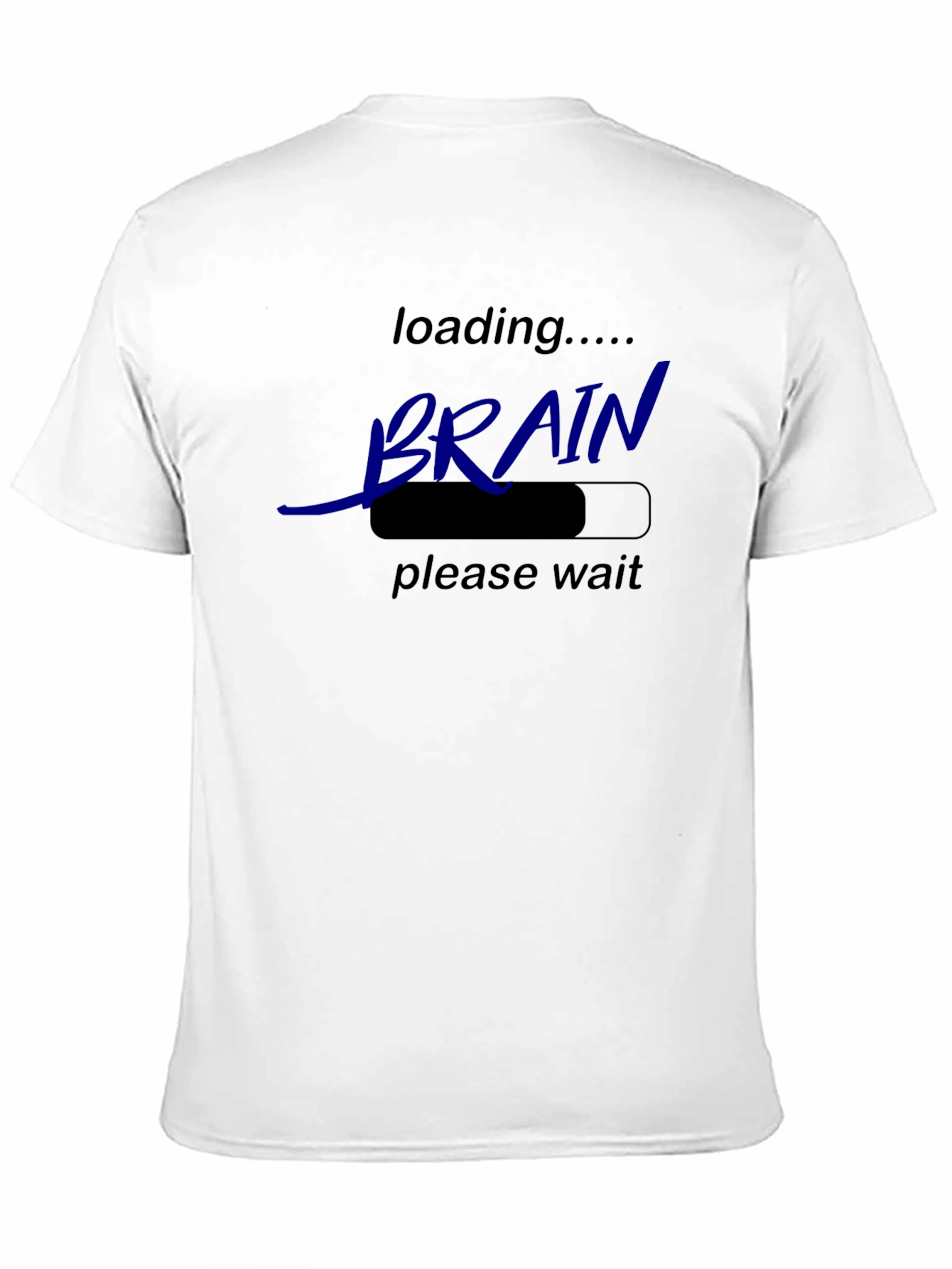 Loading Brain Graphic Tee - Black Cotton T-Shirt