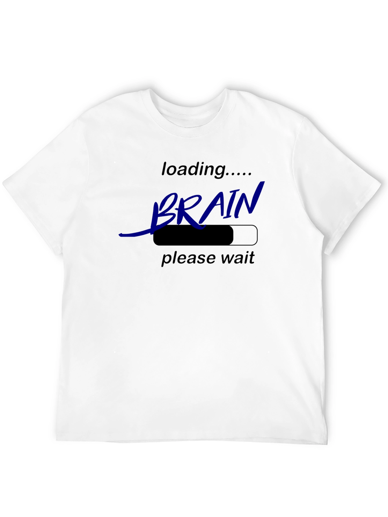 Loading Brain Graphic Tee - Black Cotton T-Shirt