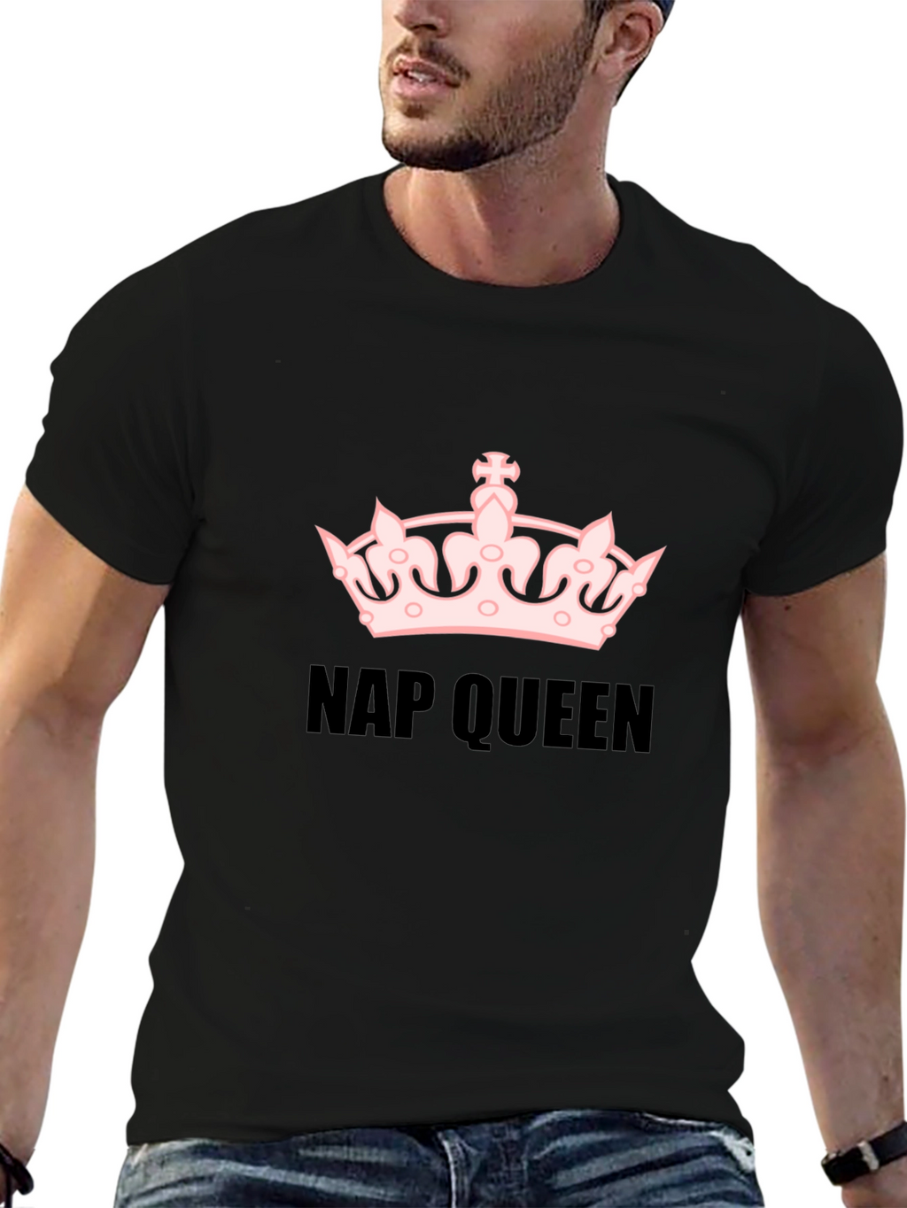 Nap Queen Graphic T-Shirt - Black