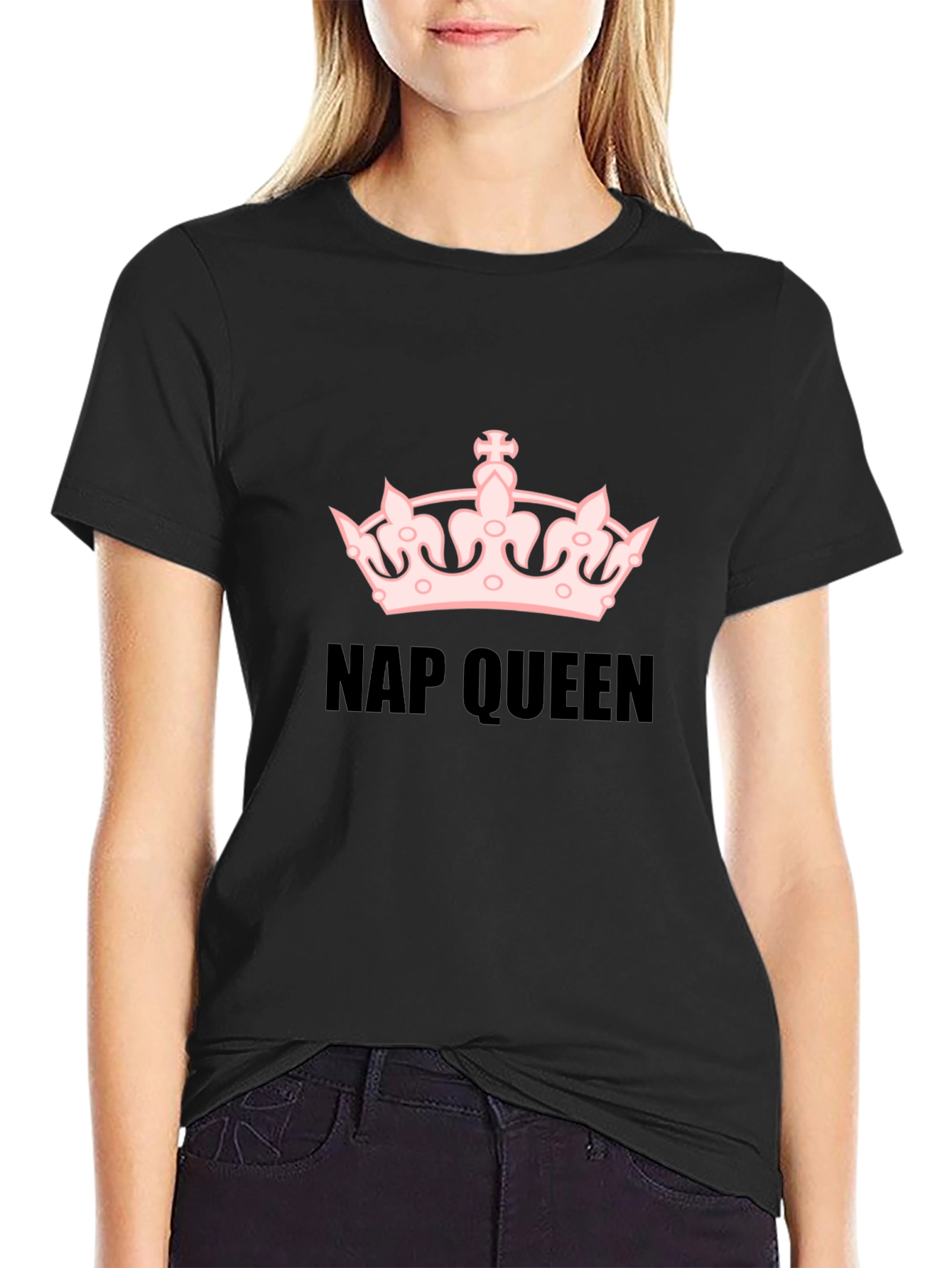 Nap Queen Graphic T-Shirt - Black