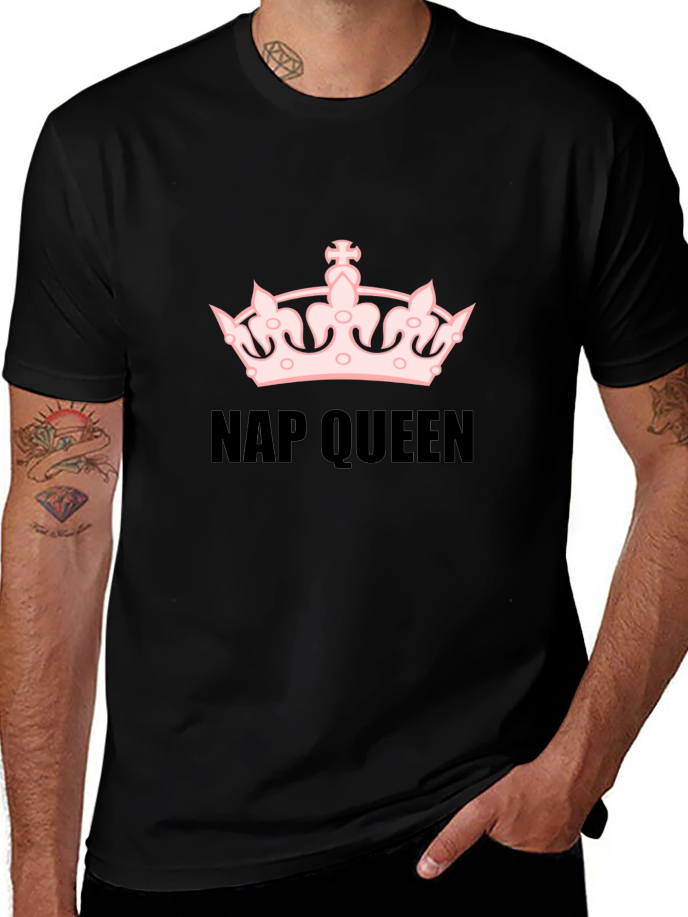 Nap Queen Graphic T-Shirt - Black