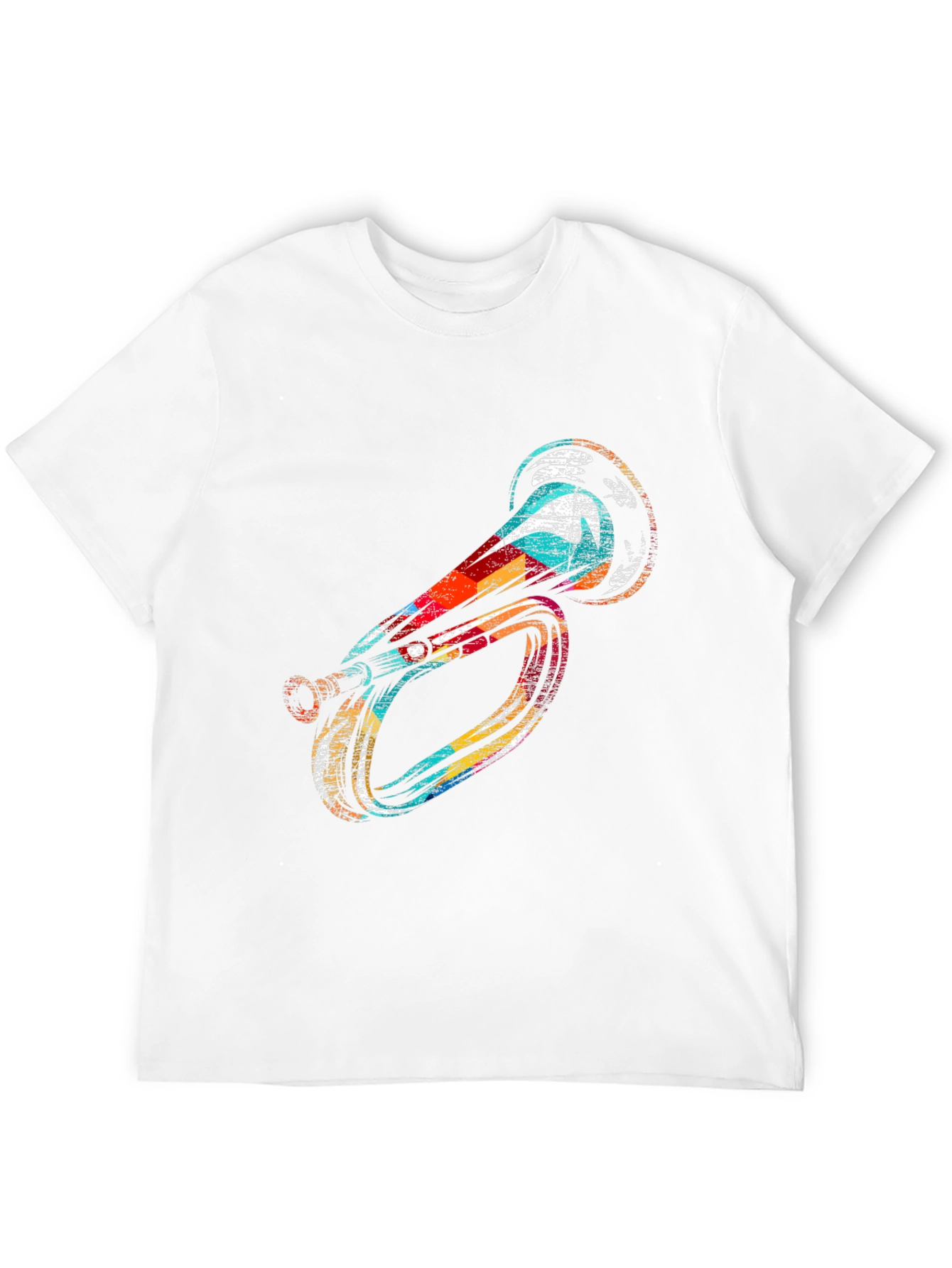 Unique Horn Graphic Black T-Shirt