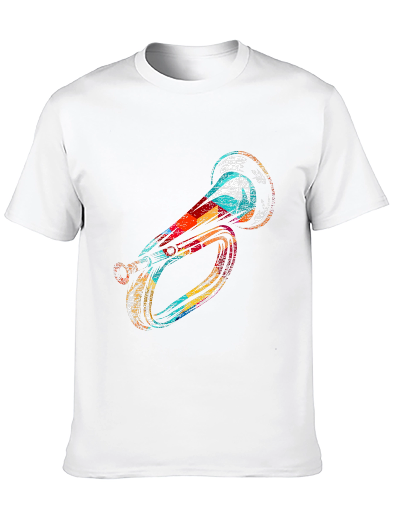 Unique Horn Graphic Black T-Shirt