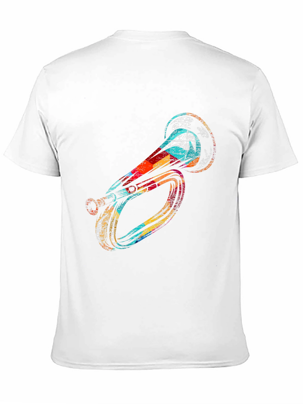 Unique Horn Graphic Black T-Shirt