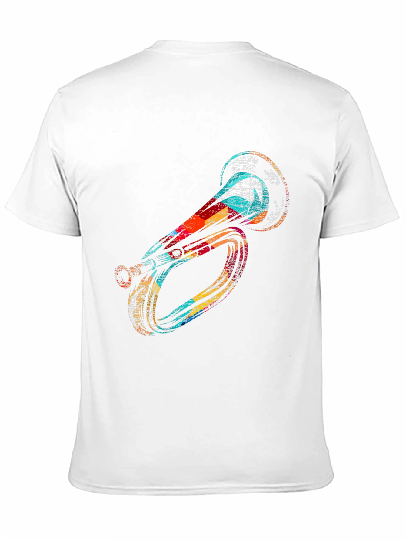 Unique Horn Graphic Black T-Shirt