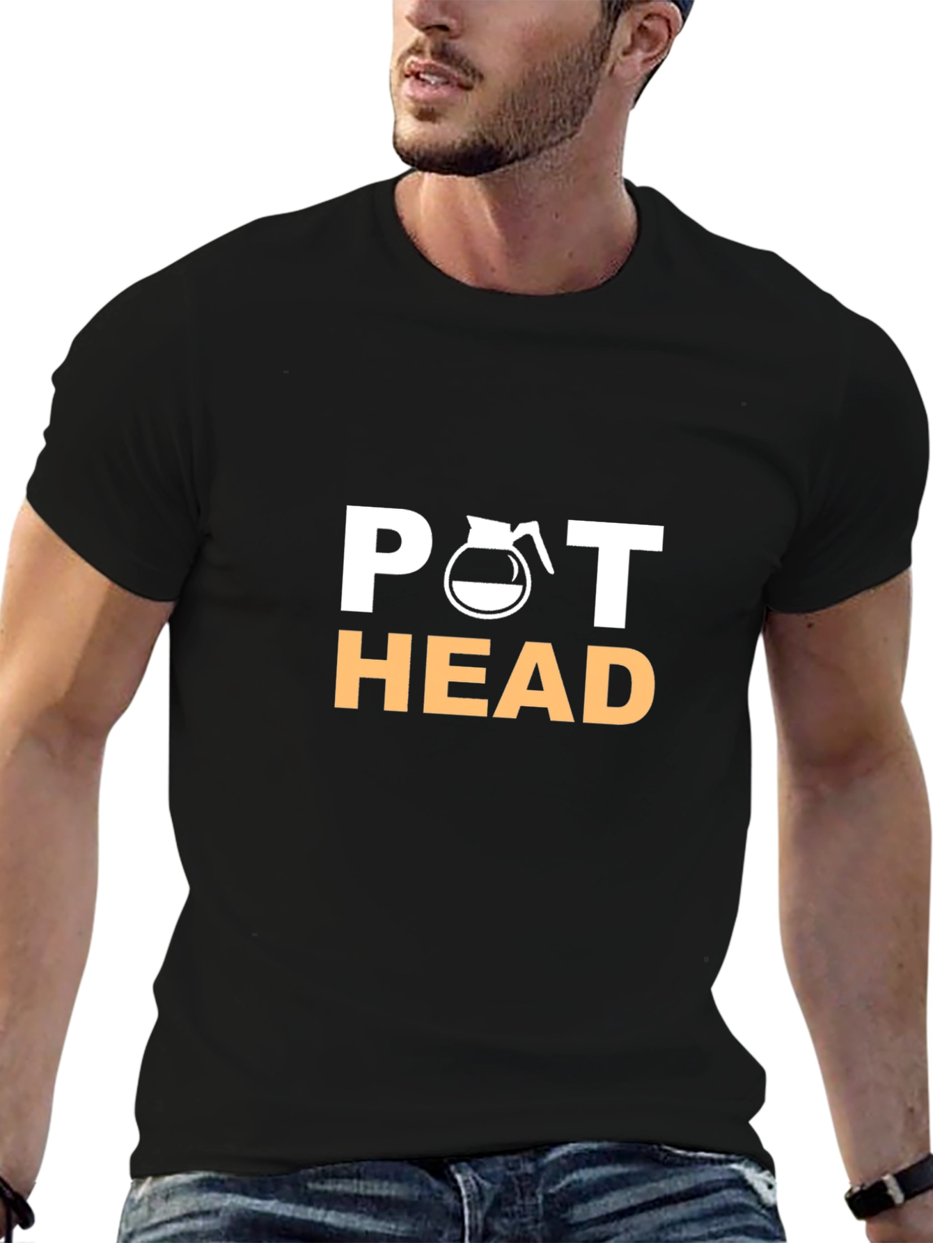 Pot Head Graphic Tee - Black