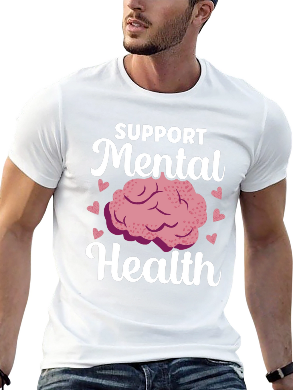 Support Mental Health Graphic T-Shirt