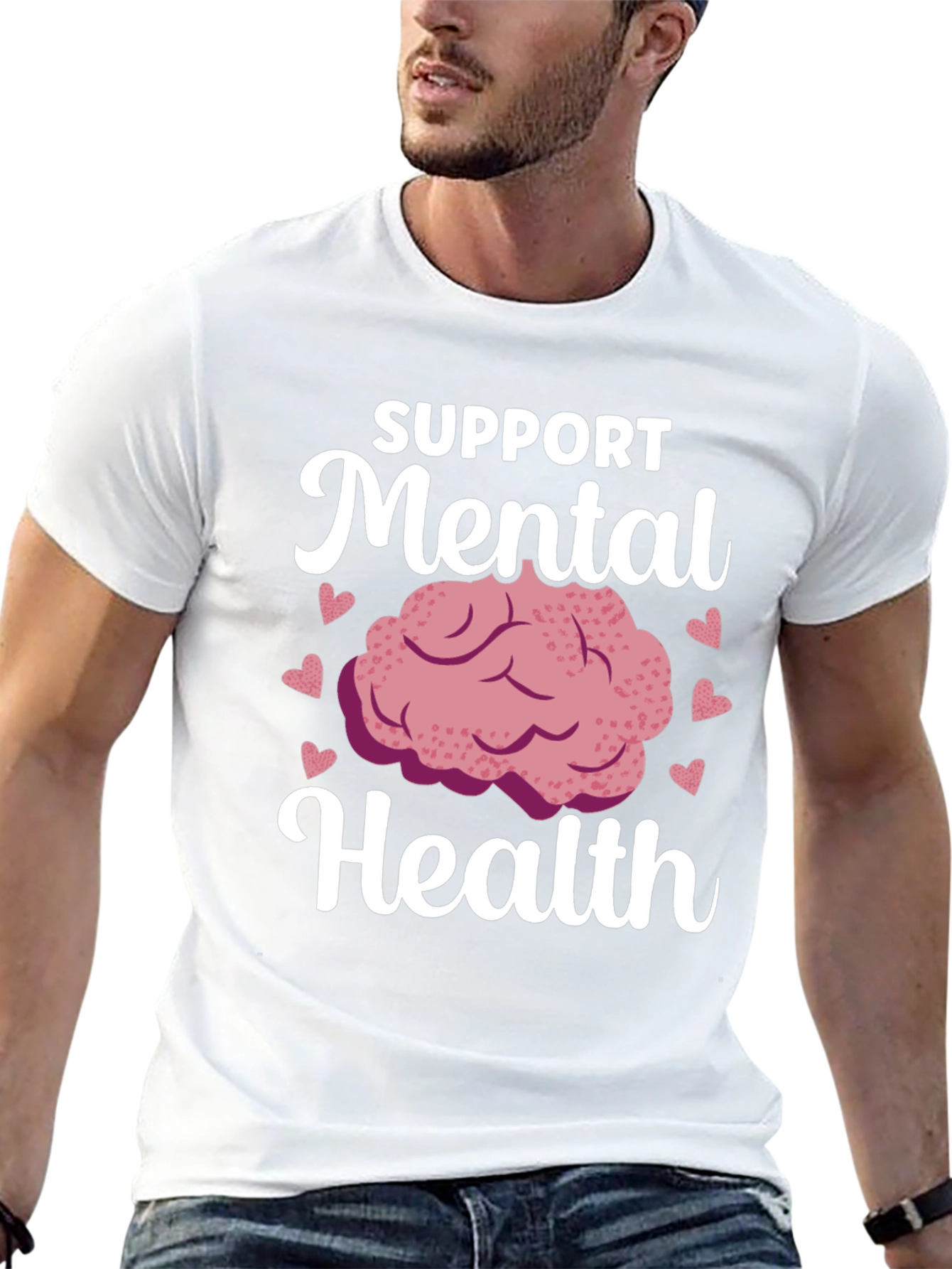 Support Mental Health Graphic T-Shirt