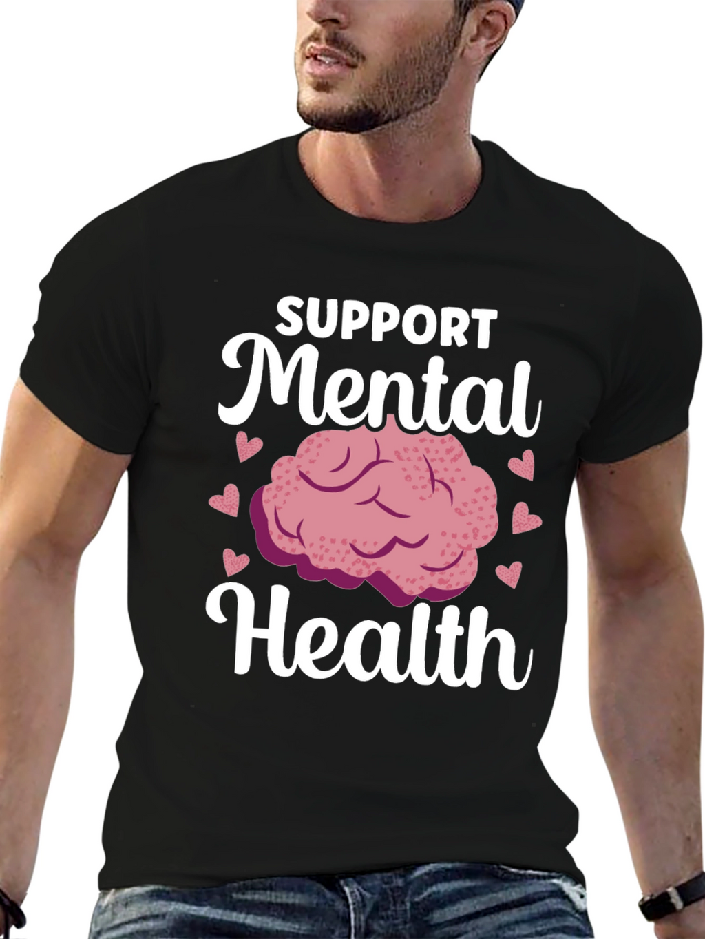 Support Mental Health Graphic T-Shirt