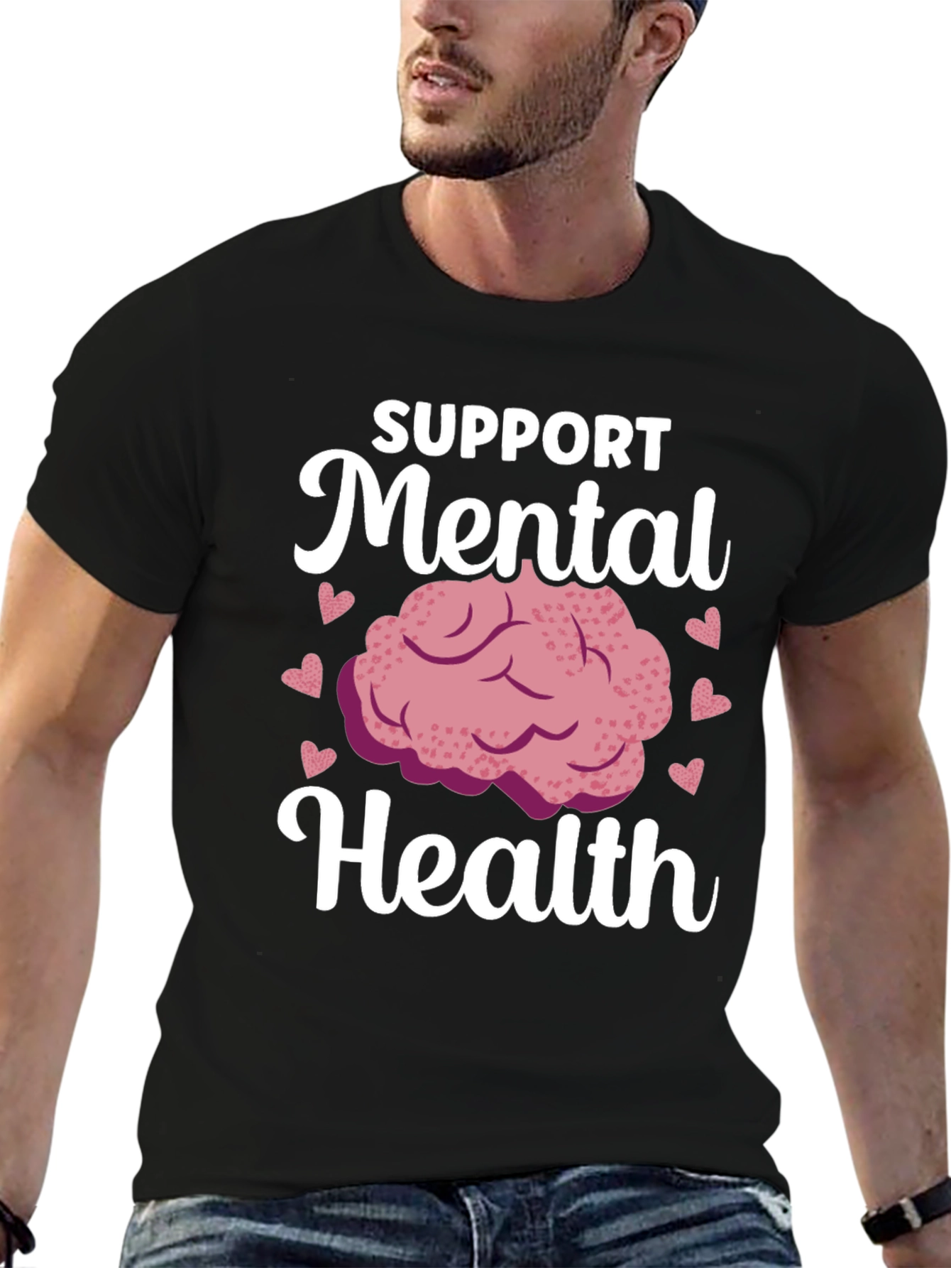 Support Mental Health Graphic T-Shirt