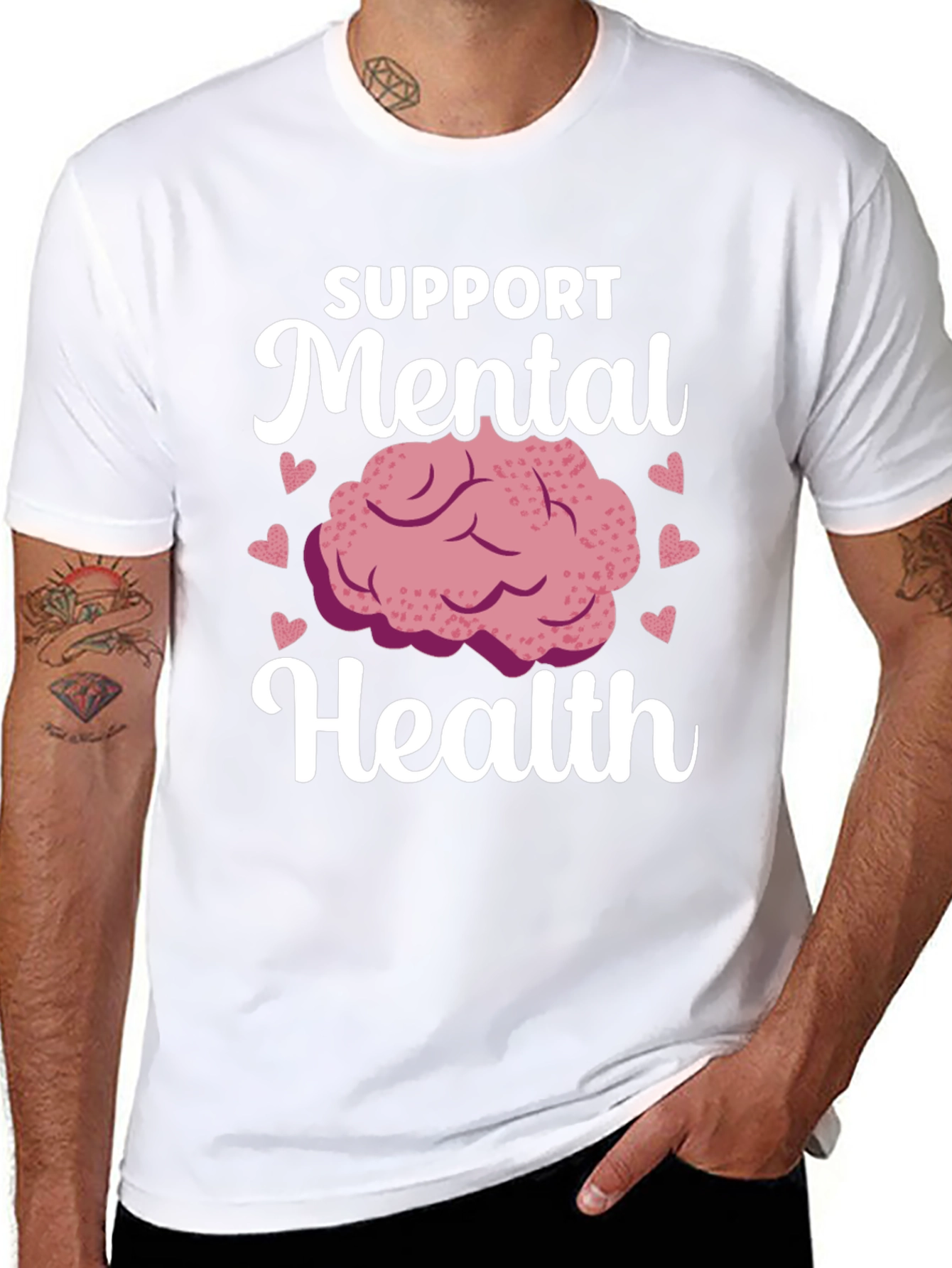 Support Mental Health Graphic T-Shirt