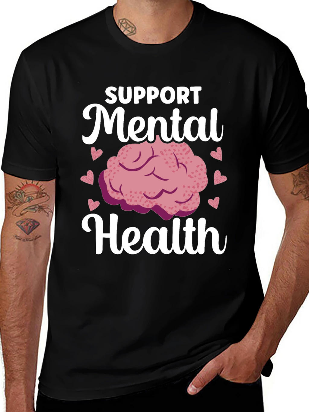 Support Mental Health Graphic T-Shirt