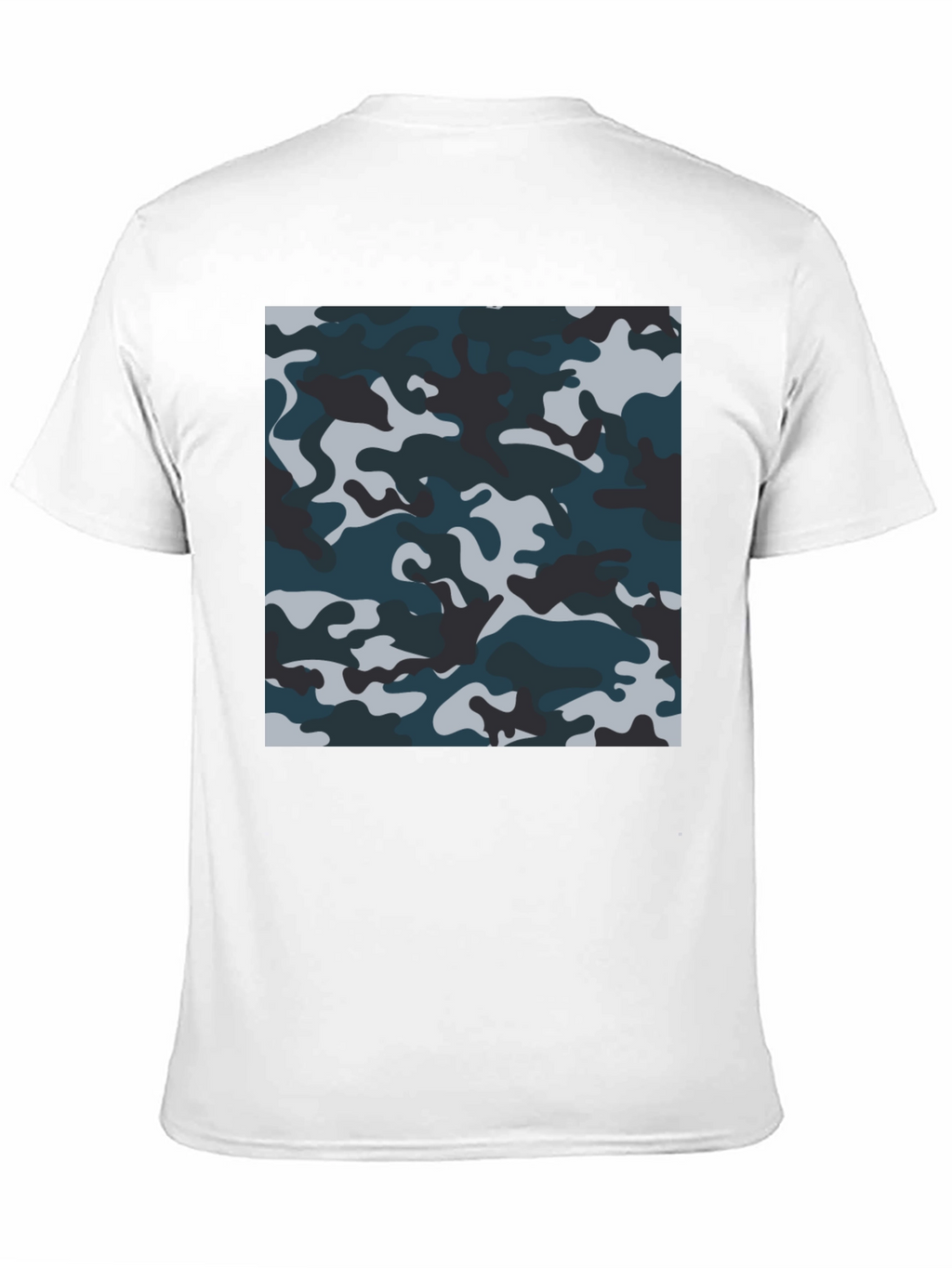 Camouflage Pattern Black T-Shirt