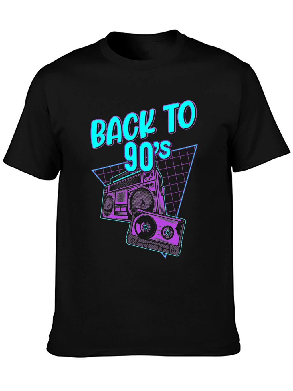 Retro 90s Boombox Graphic Tee