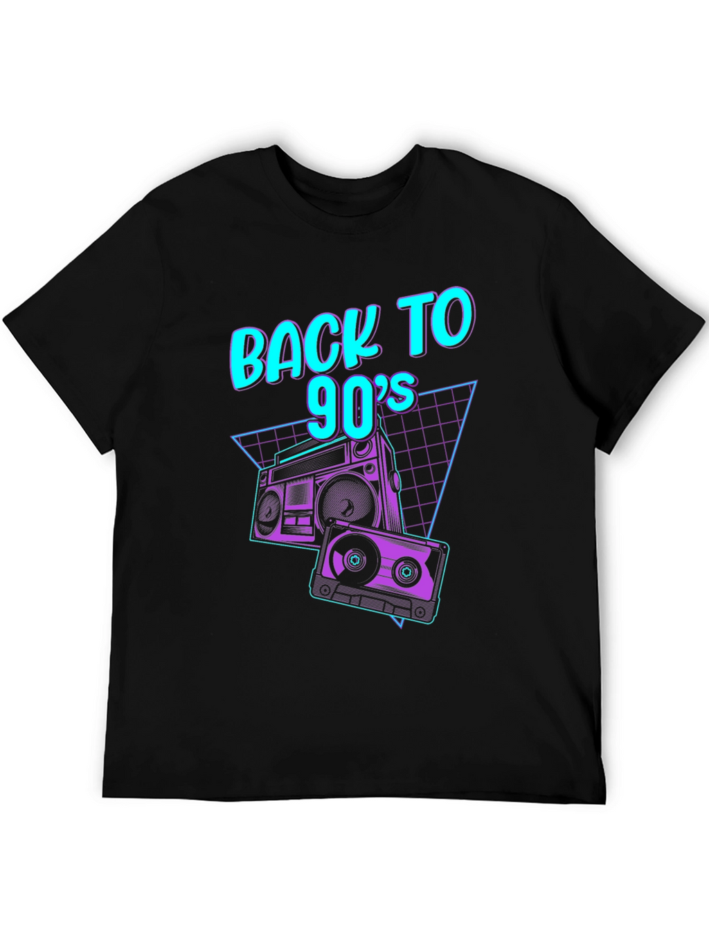 Retro 90s Boombox Graphic Tee