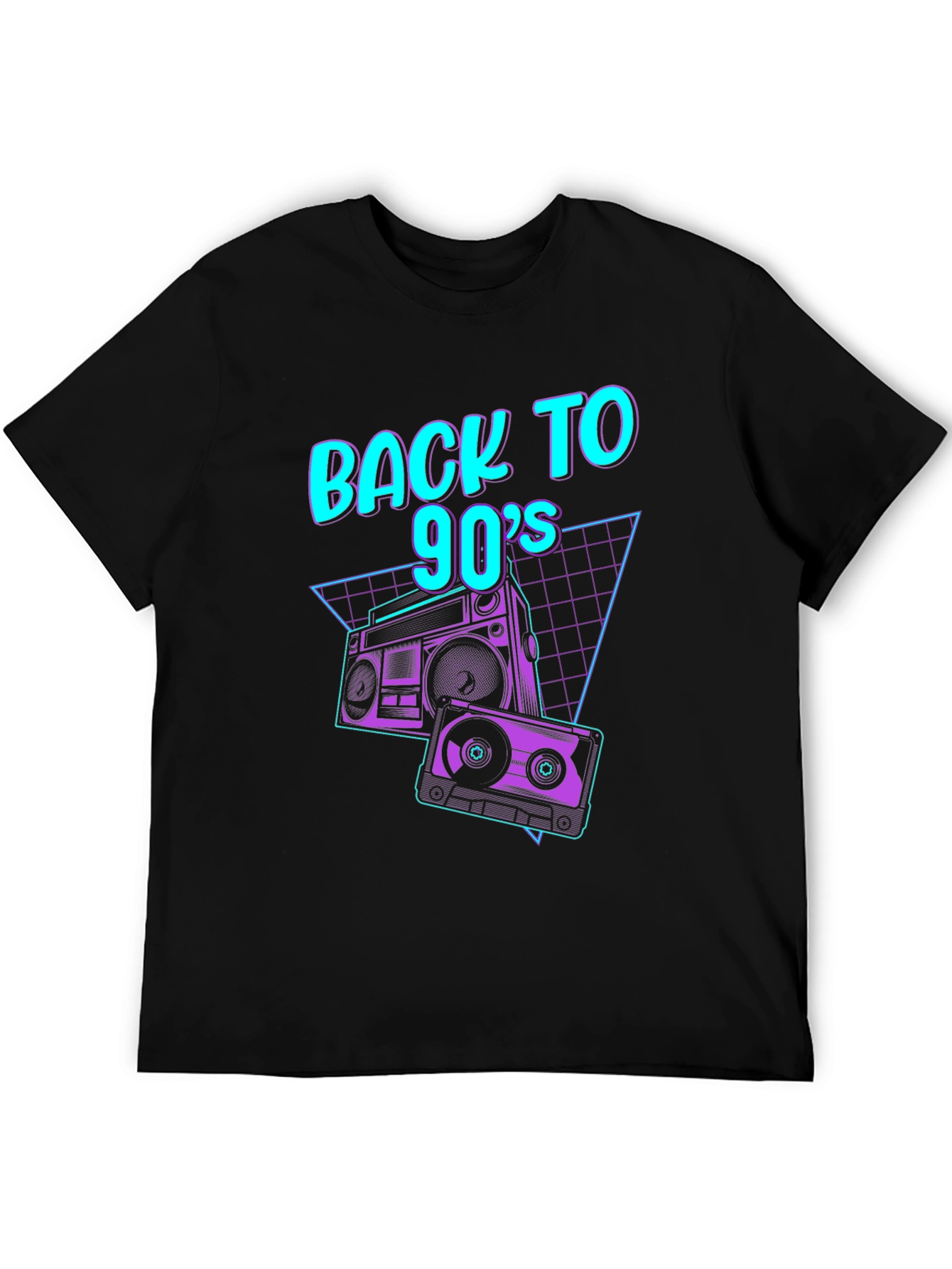 Retro 90s Boombox Graphic Tee