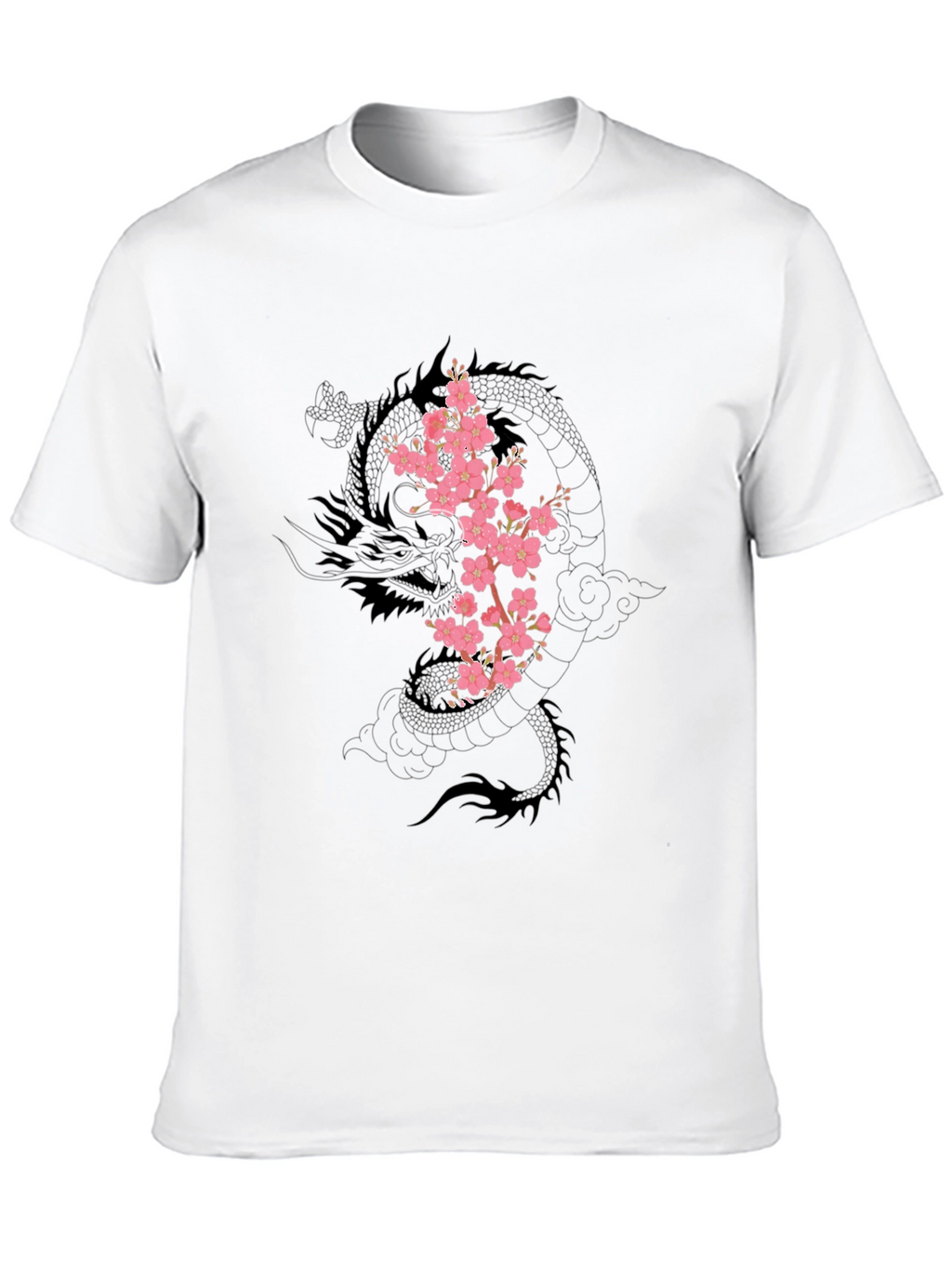 Dragon & Cherry Blossom Graphic Tee