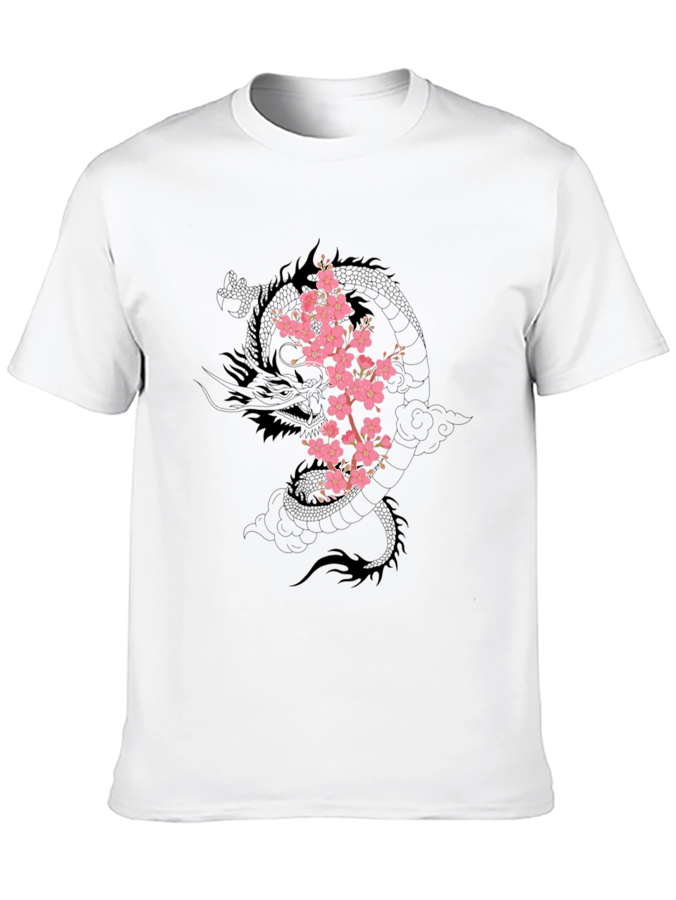 Dragon & Cherry Blossom Graphic Tee