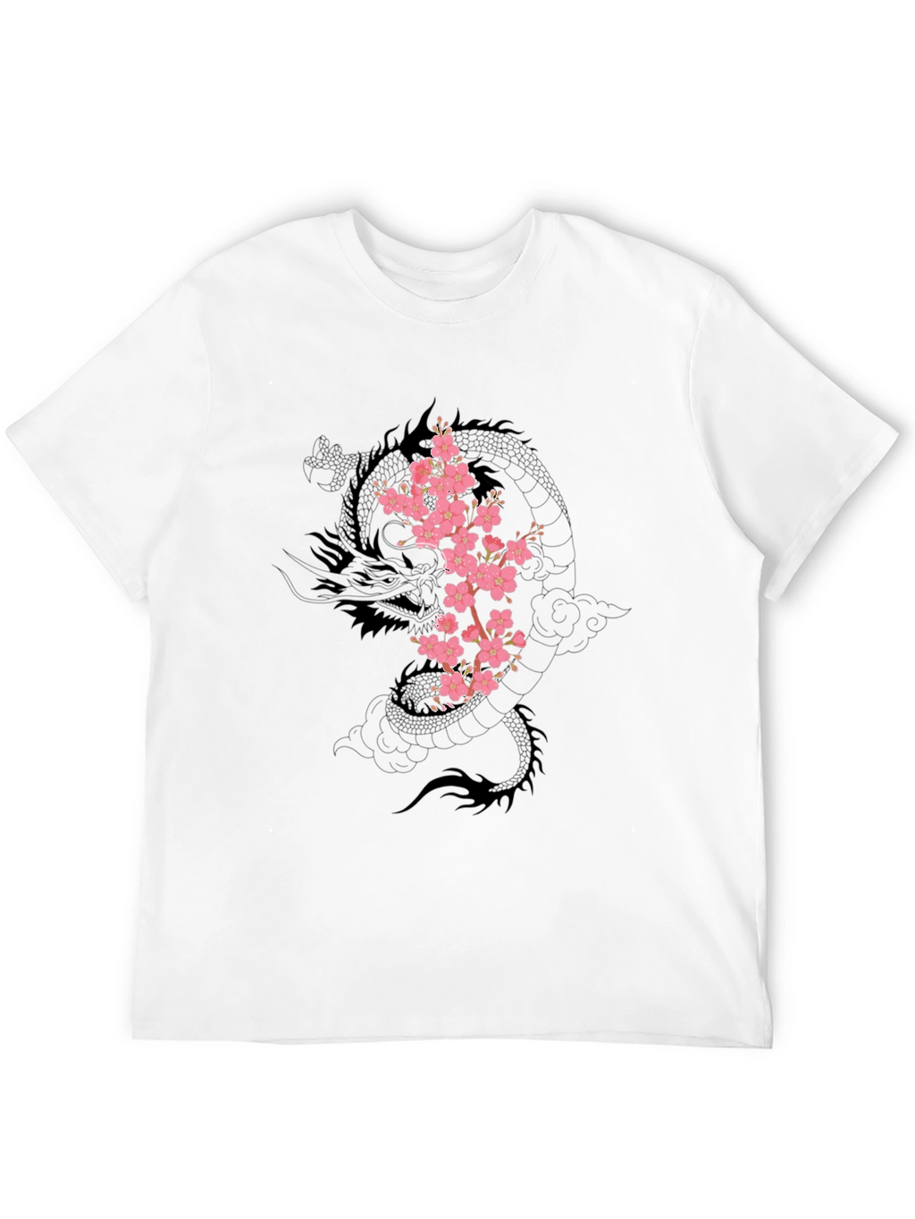 Dragon & Cherry Blossom Graphic Tee