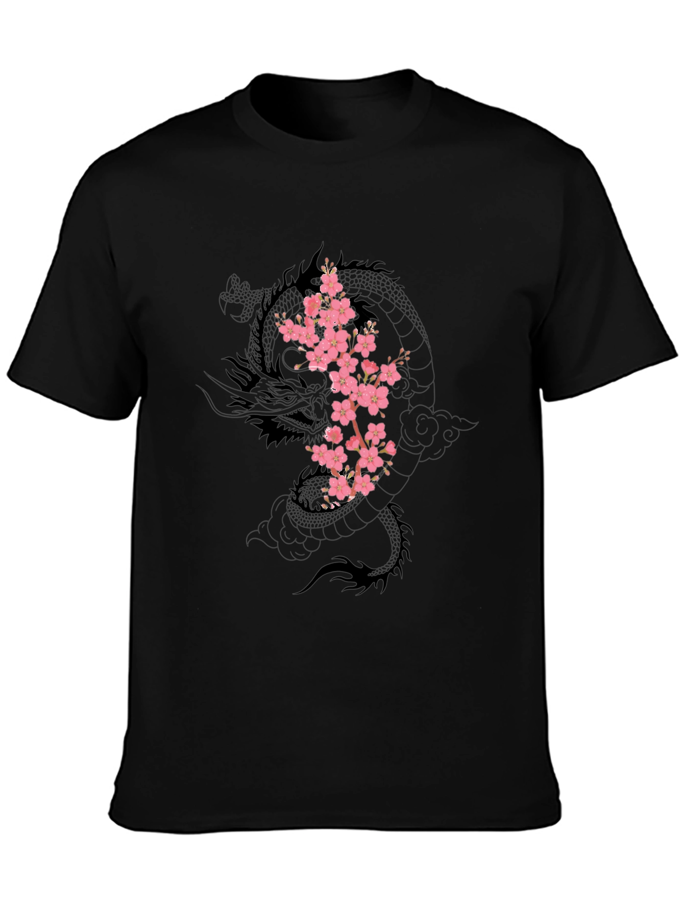 Dragon & Cherry Blossom Graphic Tee