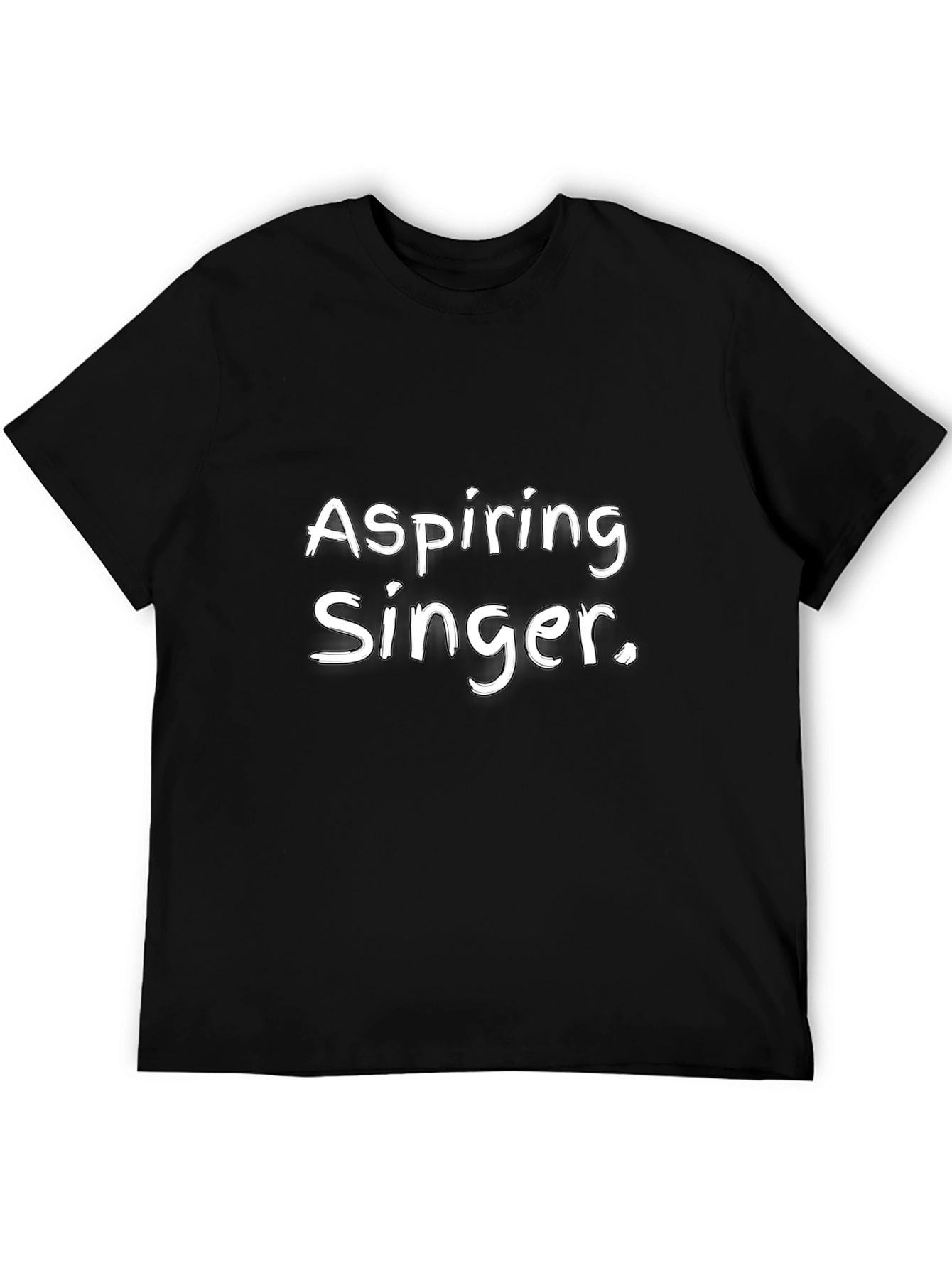 Aspiring Singer Black Graphic Tee