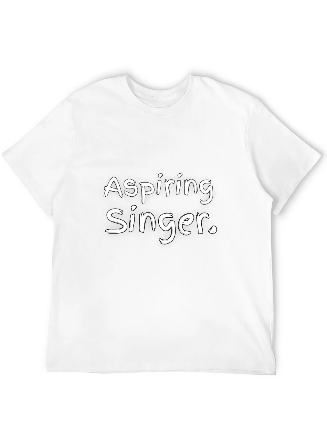 Aspiring Singer Black Graphic Tee