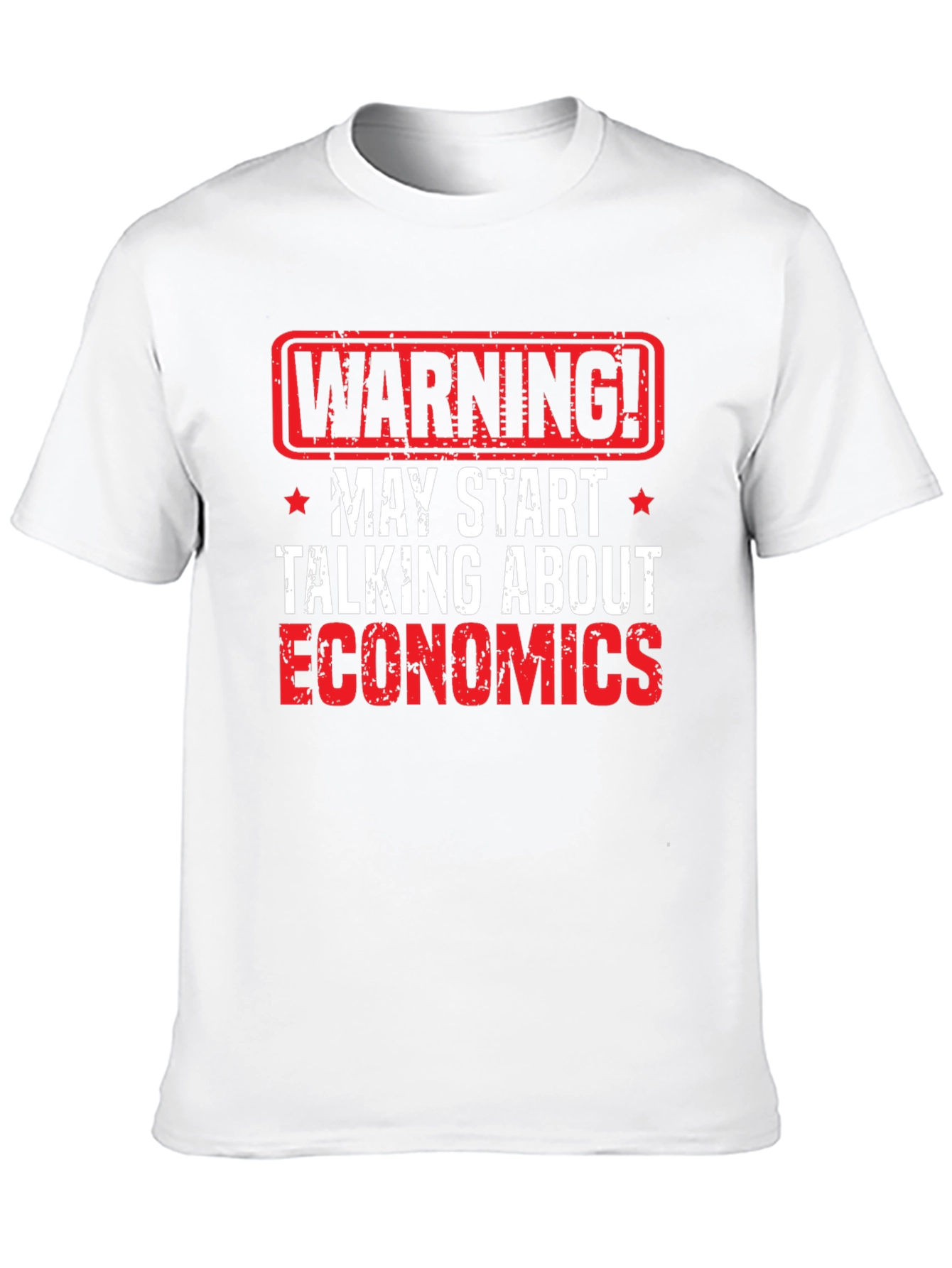 Warning Economics T-Shirt - Funny Geek Tee
