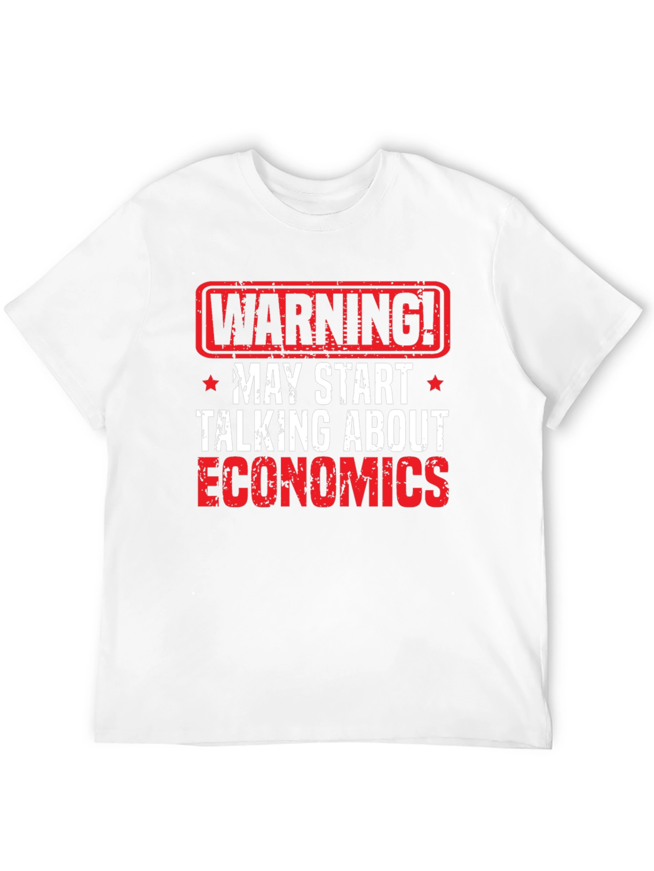 Warning Economics T-Shirt - Funny Geek Tee