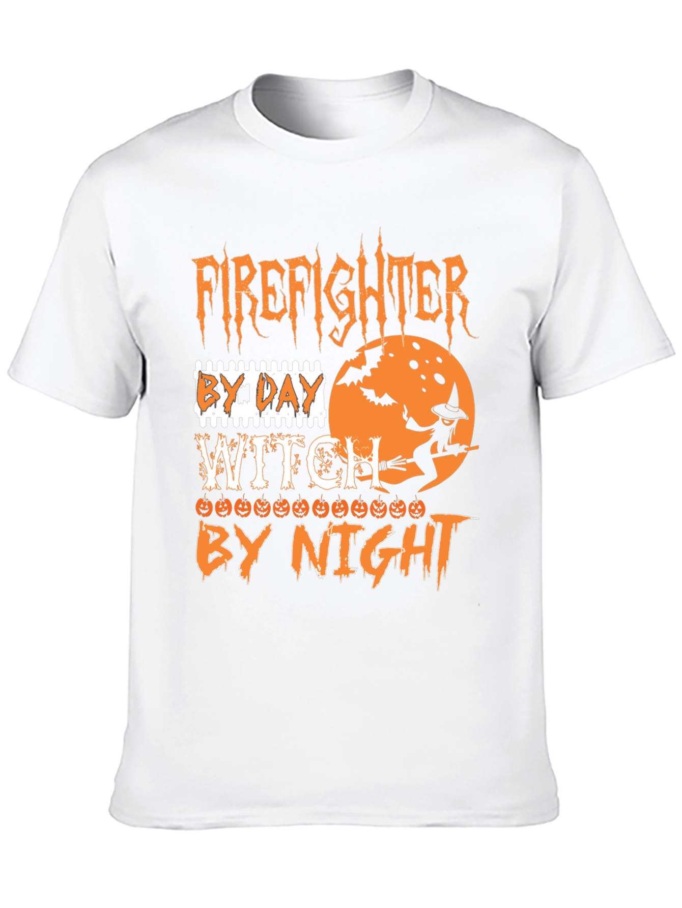 Firefighter Witch Halloween T-Shirt
