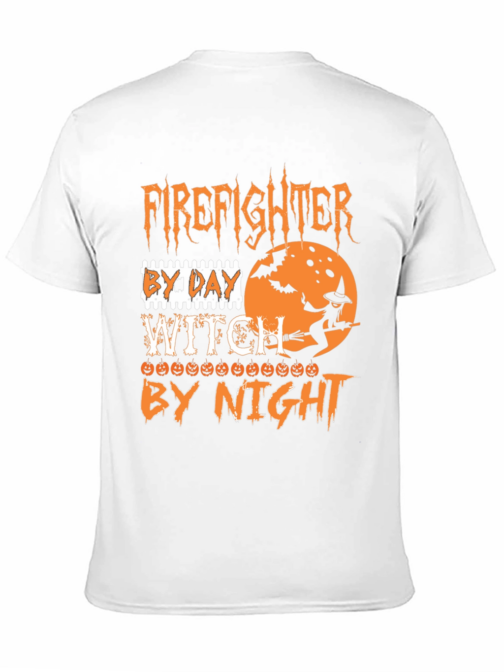 Firefighter Witch Halloween T-Shirt