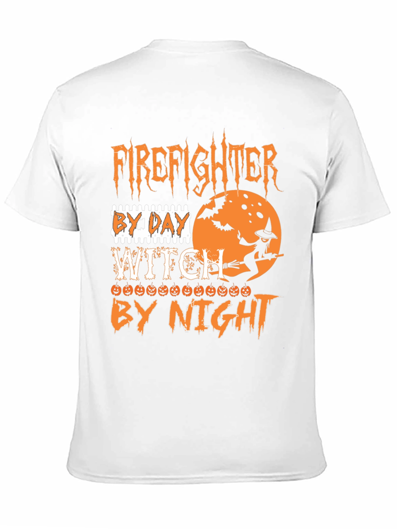 Firefighter Witch Halloween T-Shirt