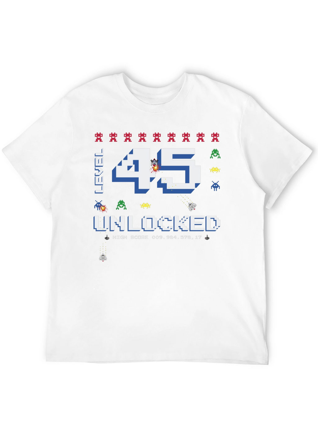 Level 45 Unlocked T-Shirt - Gamer Birthday Tee