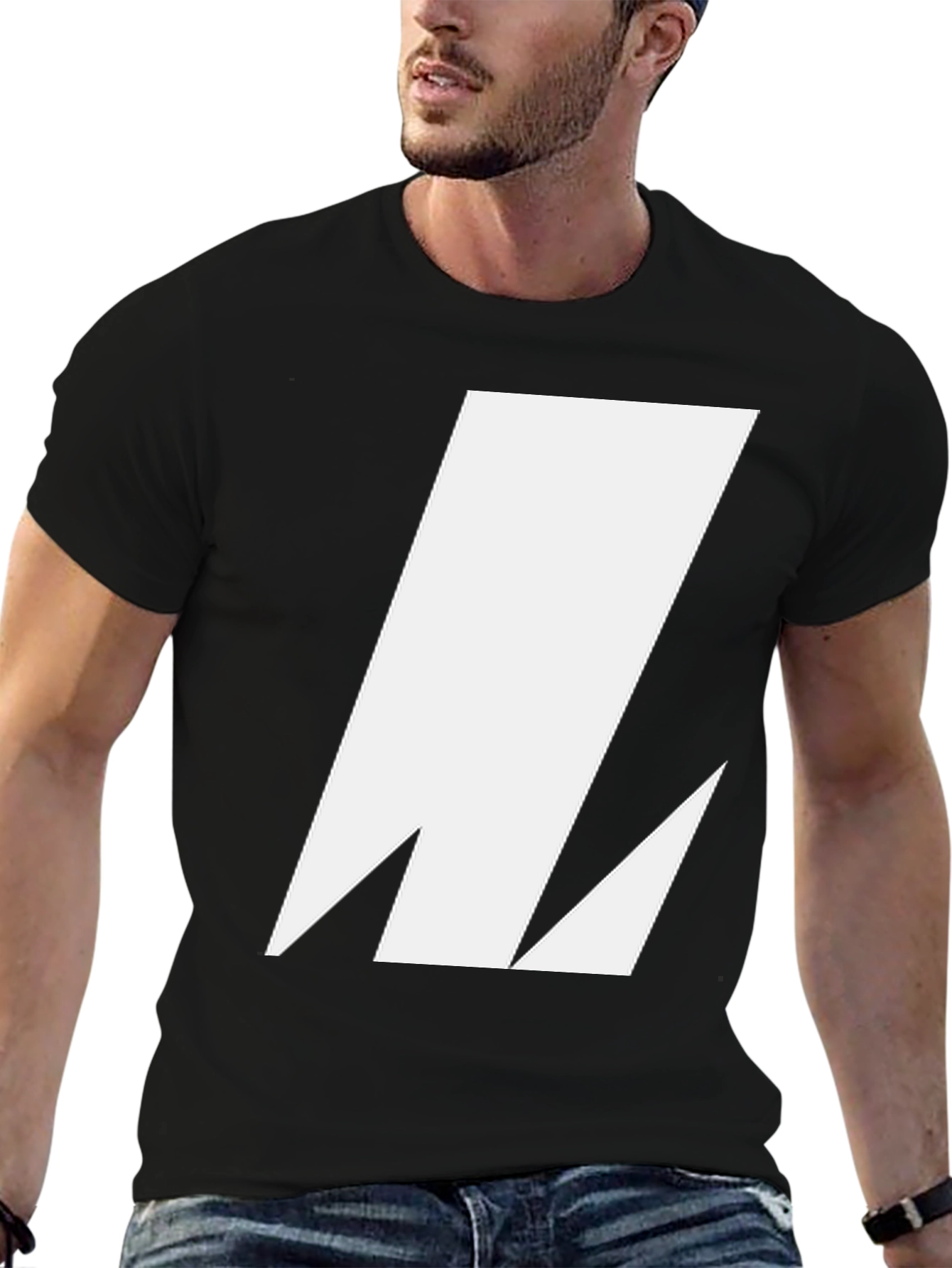 Bold Graphic Tee - Modern Geometric Design