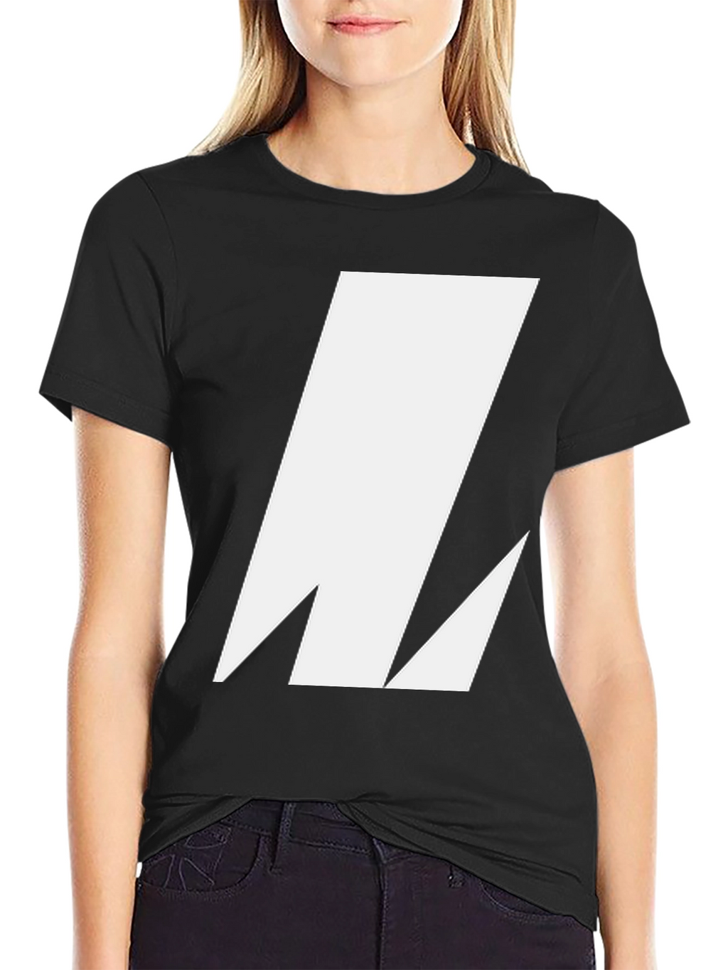 Bold Graphic Tee - Modern Geometric Design