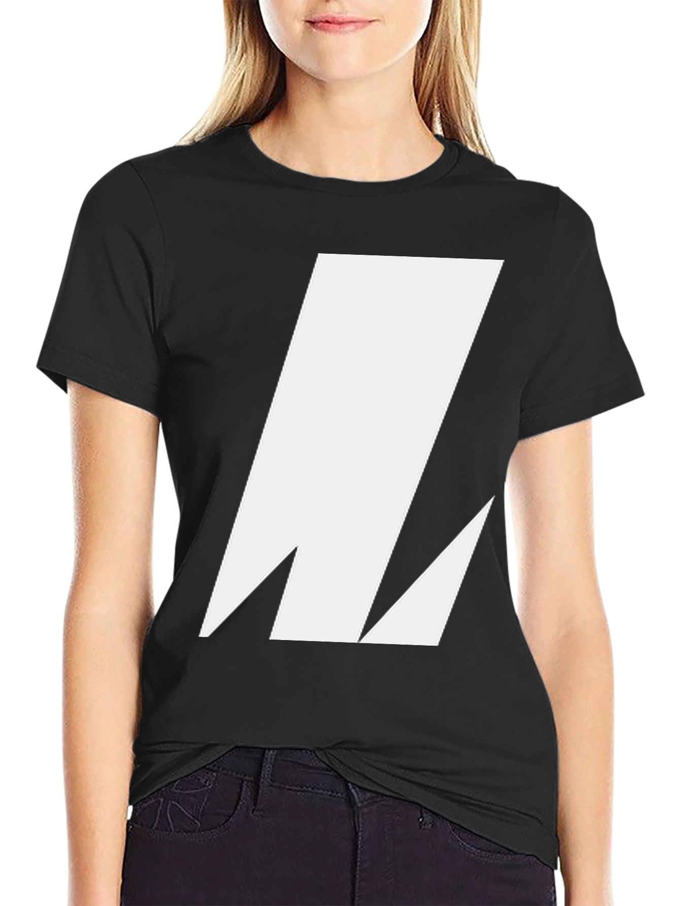 Bold Graphic Tee - Modern Geometric Design
