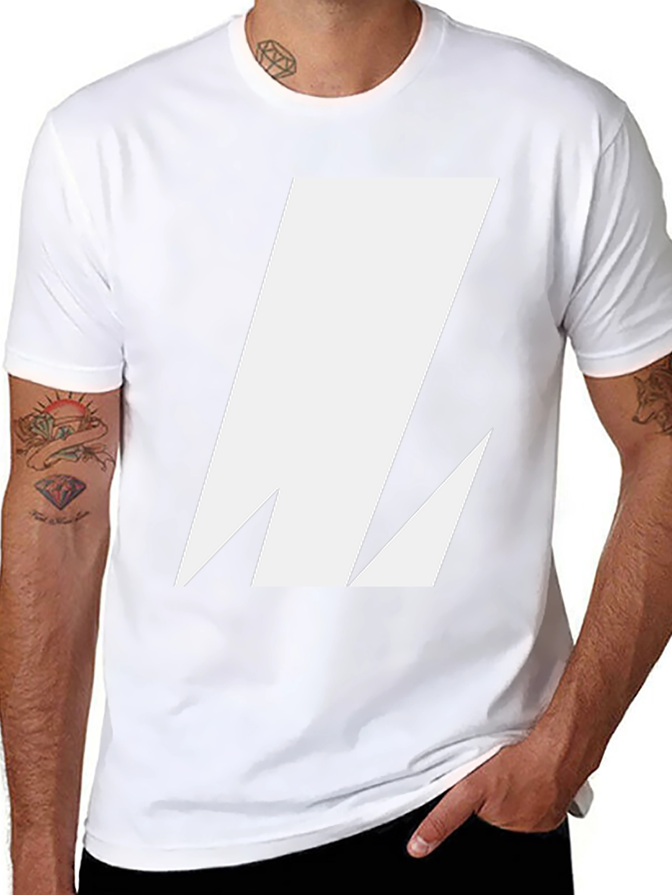 Bold Graphic Tee - Modern Geometric Design
