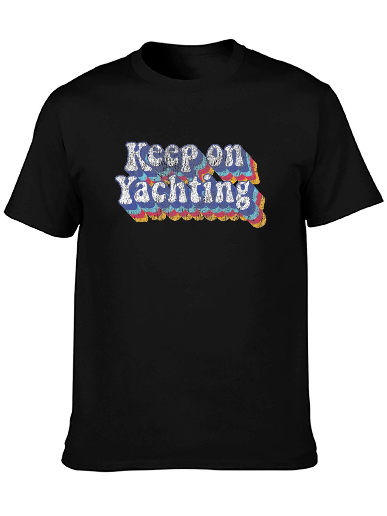 Keep On Yachting Graphic Tee - Retro Style!